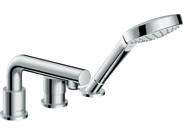 Hansgrohe Badekarbatteri Talis S 3-hulls til karkant - Krom -