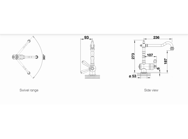 Kjøkkenbatteri Blanco Tradon Messing