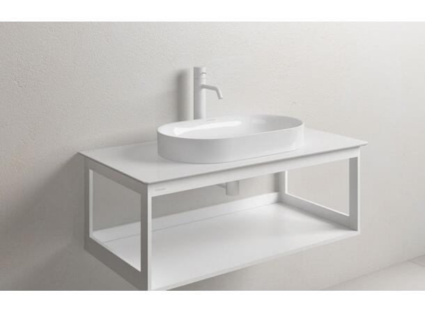 Toppmontert servant Catalano Horizon 60 x 35 cm - Hvit - Cataglaze