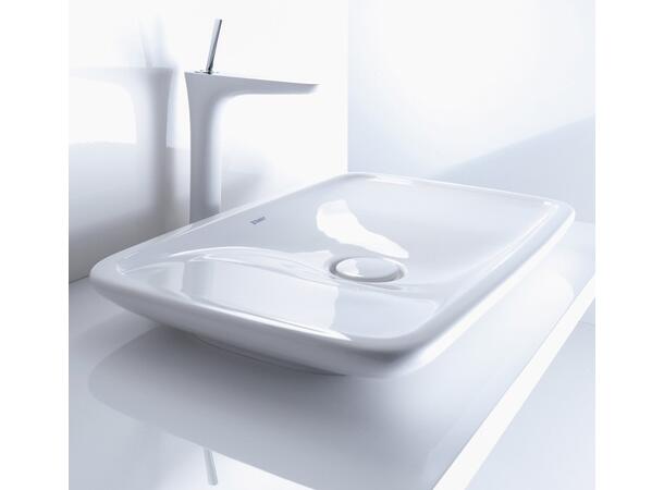 Toppmontert servant Duravit PuraVida 69.5x41.5 cm - Hvit - WonderGliss