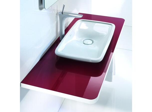 Toppmontert servant Duravit PuraVida 69.5x41.5 cm - Hvit - WonderGliss