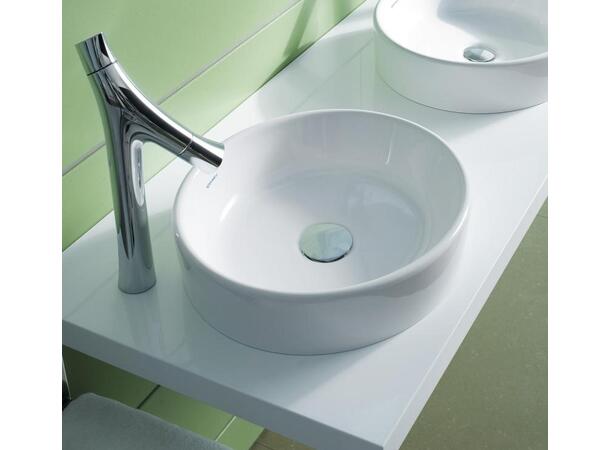 Toppmontert servant Duravit Starck 2 43.5x39.5 cm - Hvit - Slipt