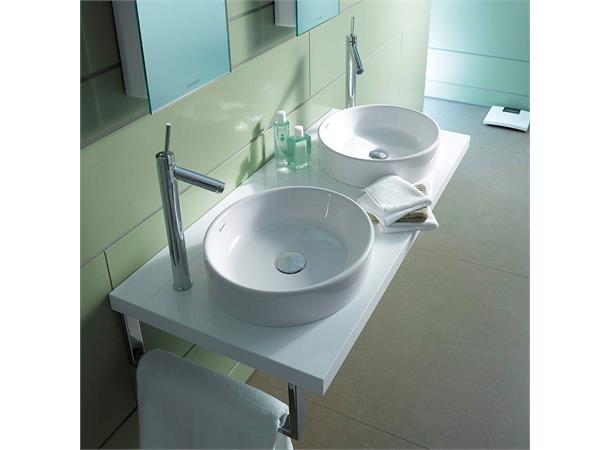 Toppmontert servant Duravit Starck 2 43.5x39.5 cm - Hvit - Slipt