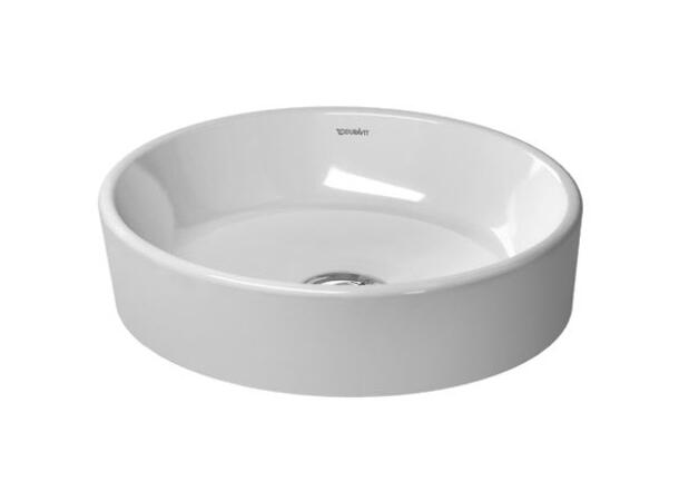 Toppmontert servant Duravit Starck 2 43.5x39.5 cm - Hvit - Slipt