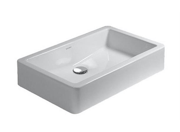 Toppmontert servant Duravit Vero 60x38 cm - Hvit - Slipt