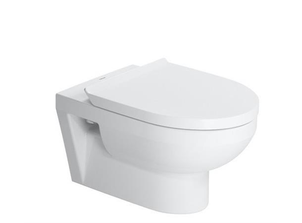 Vegghengt toalett Duravit DuraStyle 36.5x54cm - Rimless - Toalettsete - Hvit