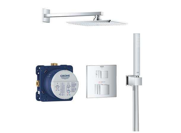 Dusjpakke Grohe Grohtherm Cube Rainshower Allure 230 Krom