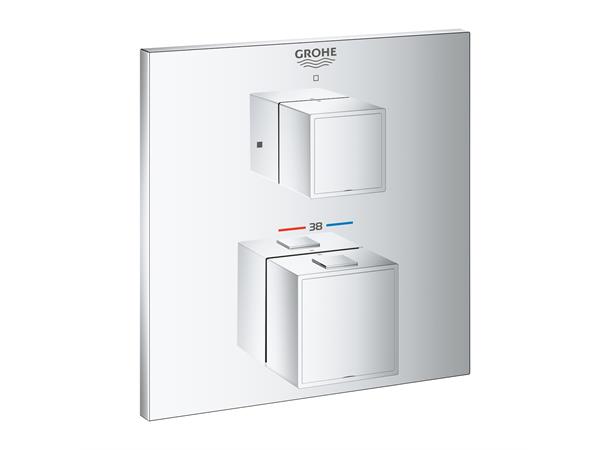 Grohe Grohtherm Cube med termostat Innbygging dusjbatteri - Krom -