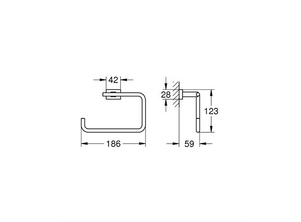 Håndklering Grohe Essentials Cube Krom