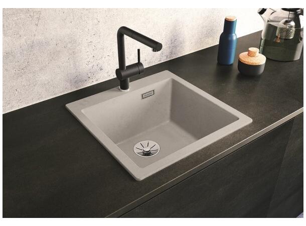 Kjøkkenvask Blanco Pleon 5 Silgranit PuraDur 51.5x51 - Alu Metallic