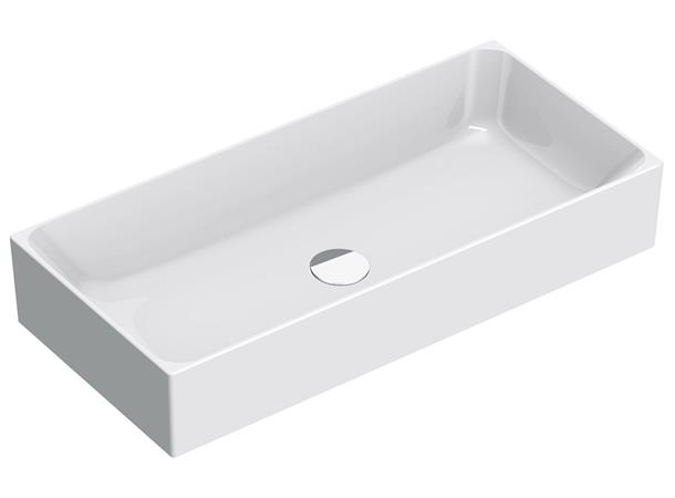 Toppmontert servant Catalano Zero 75x35 cm - Hvit - Cataglaze