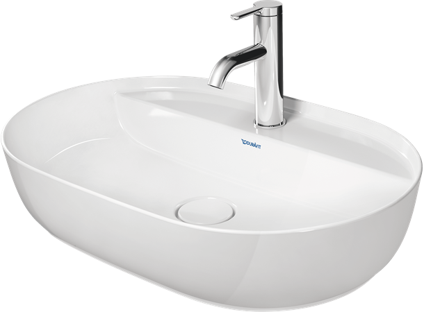 Toppmontert servant Duravit Luv 60x40 cm - Hvit