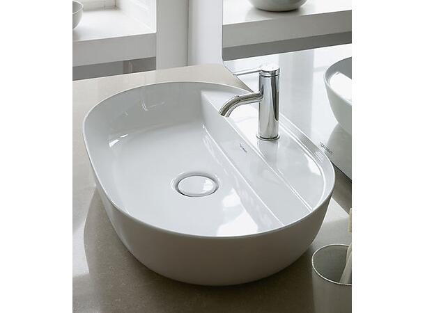 Toppmontert servant Duravit Luv 60x40 cm - Hvit