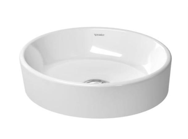 Toppmontert servant Duravit Starck 2 43.5x39.5 cm - Hvit - WonderGliss