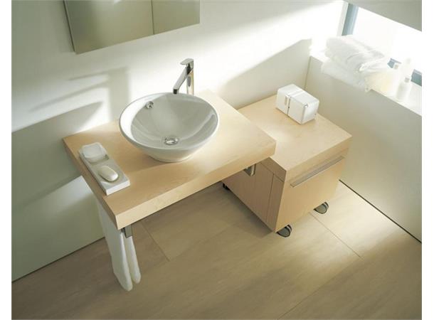 Toppmontert servant Duravit Bacino Ø 42 cm - Hvit - WonderGliss