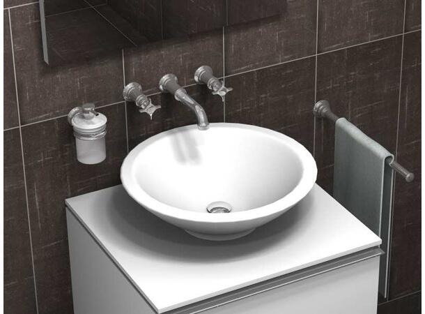 Toppmontert servant Duravit Bagnella Ø 40 cm - Hvit