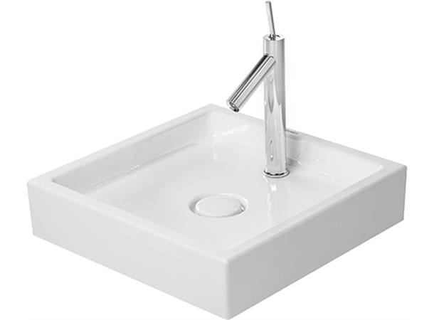 Toppmontert servant Duravit Starck 1 47x47 cm - Hvit