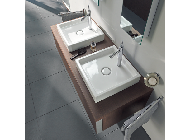 Toppmontert servant Duravit Starck 1 47x47 cm - Hvit