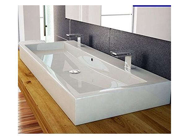 Vegghengt servant Duravit Vero 100x47 cm - Hvit - WonderGliss - Slipt