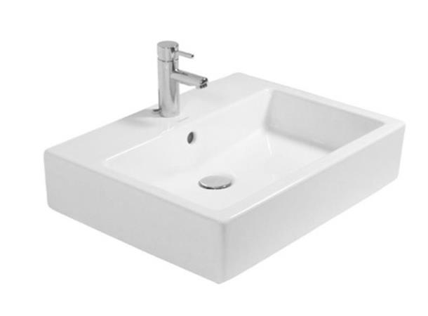 Vegghengt servant Duravit Vero 50x47 cm - Hvit - WonderGliss - Slipt