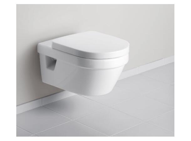 Vegghengt toalett  V&B Architectura 37x53 cm - DirectFlush - U/lokk - Hvit