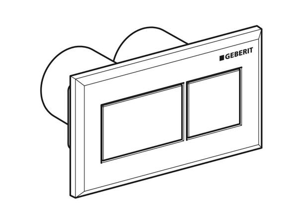 Betjeningsplate Geberit Høyglans / svart