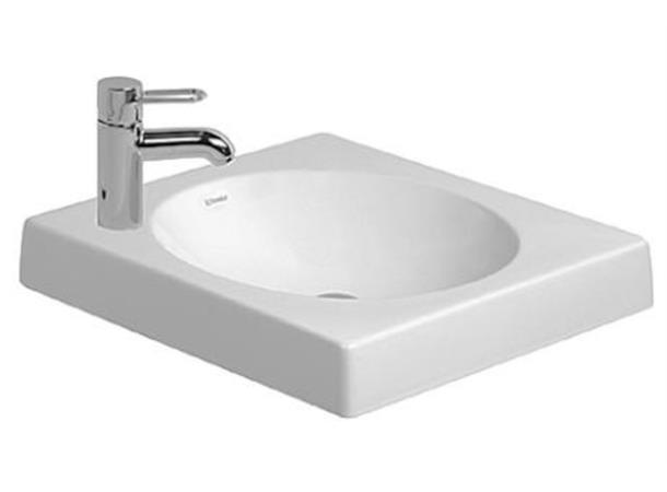 Toppmontert servant Duravit Architec 50x50 cm - Hvit - WonderGliss