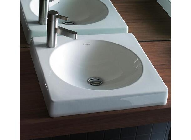 Toppmontert servant Duravit Architec 50x50 cm - Hvit - WonderGliss