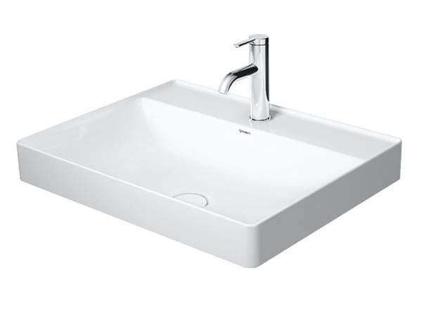 Toppmontert servant Duravit DuraSqare 60x47 cm - Hvit - WonderGliss