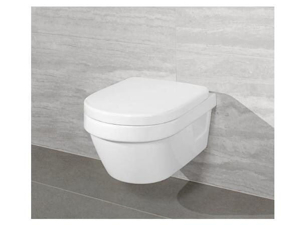 Vegghengt toalett V&B Architectura Hvit 35x48cm Kompakt DirectFlush CeramicPlus