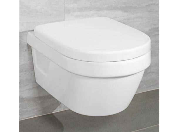 Vegghengt toalett V&B Architectura Hvit 35x48cm Kompakt DirectFlush CeramicPlus