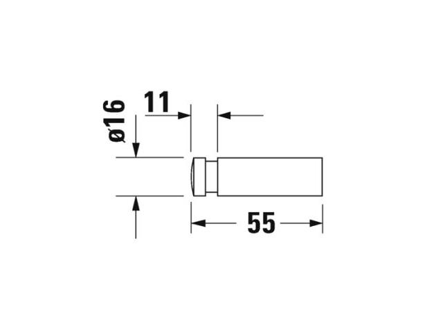 DURAVIT D-CODE håndklekrok krom