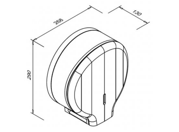 Toalettpapirholder Faneco  Geo krom