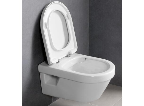 Vegghengt toalett V&B Architectura 37x53cm DirectFlush CeramicPlus Hvit