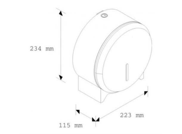 Toalettpapirholder Merida Mini stål