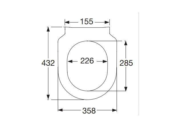 Vegghengt toalett V&B Avento Combi-Pack 37x53cm Toalettsete CeramicPlus Hvit