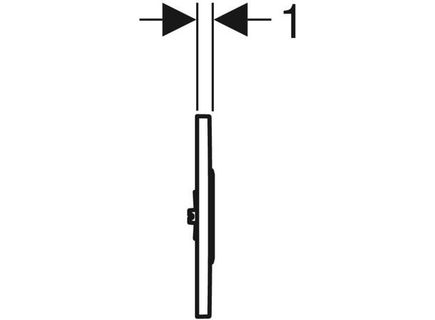 Geberit urinalstyring Elektronisk aktivering