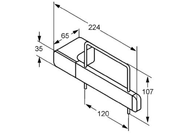 Toalettpapirholder Kludi E2 krom