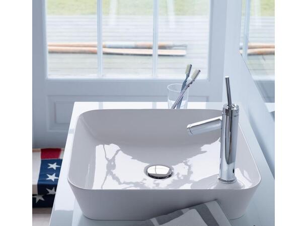 Toppmontert servant Duravit Cape Cod 46x46 cm - Hvit - WonderGliss