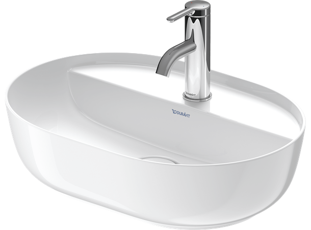 Toppmontert servant Duravit LUV 50x35 cm - Hvit - WonderGliss