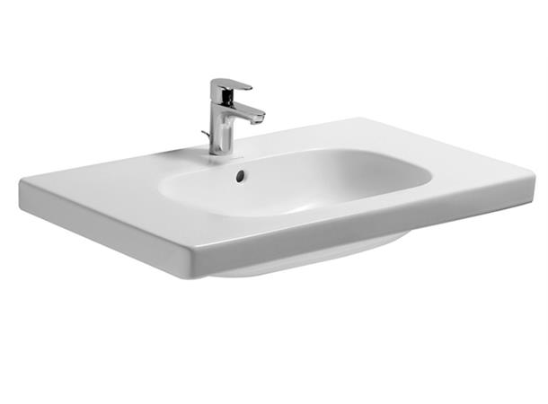 Vegghengt servanr Duravit D-Code 85x48 cm  - Hvit