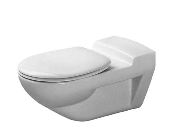 Vegghengt toalett Duravit Architec Til bevegelseshemmede - 70x35 cm - Hvit