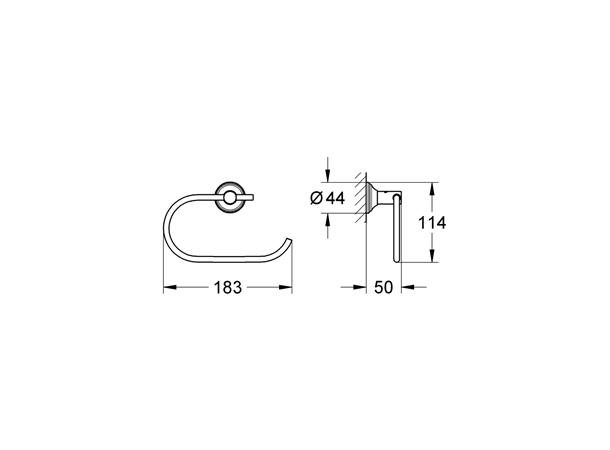 Grohe Toaletpapirholder ESSENTIALS AUTHENTIC - Matt nikkel