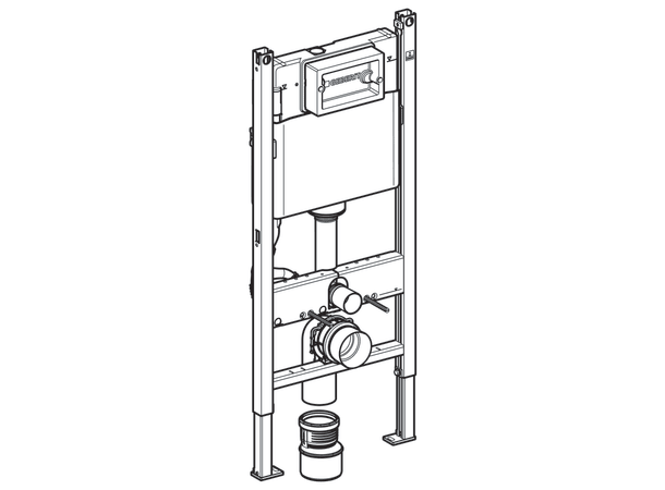 Geberit Duofix Delta Innbyggingssisterne 112 cm