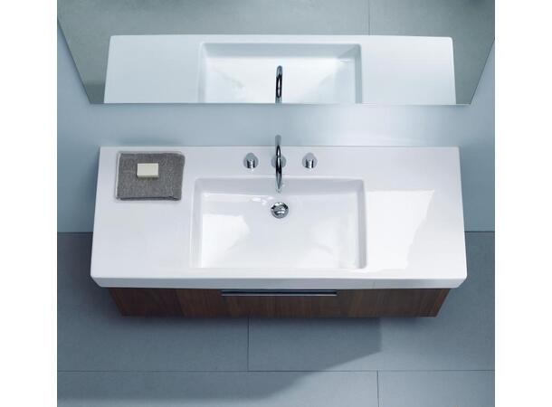 Møbelservant Duravit Vero med benkeplate 125x49 cm - Hvit