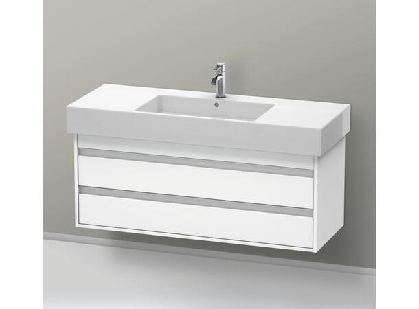 Møbelservant Duravit Vero med benkeplate 125x49 cm - Hvit