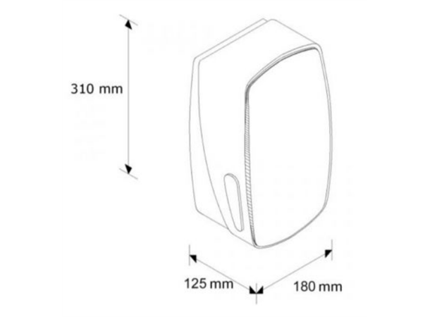 Toalettpapirholder Merida Mercury svart