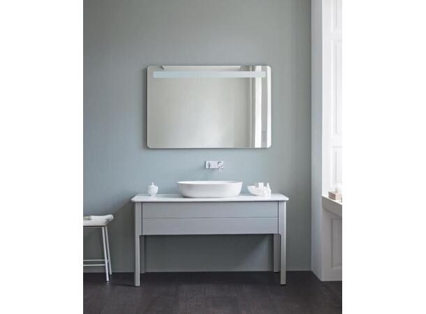 Toppmontert servant Duravit Luv 80x40 cm - Hvit silkematt - WonderGliss