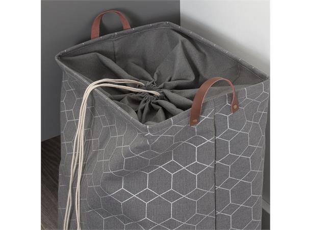 SEALSKIN GEOMETRIC skittentøyskurv grå / polyester