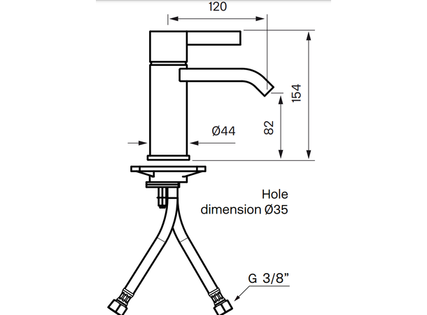 Tapwell servantbatteri 1-greps